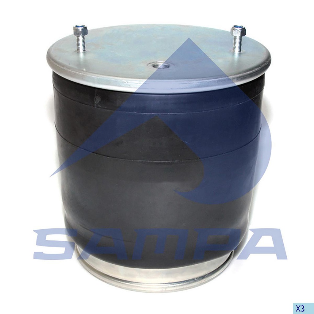 Air Spring, Comp. Type w/ Steel Piston