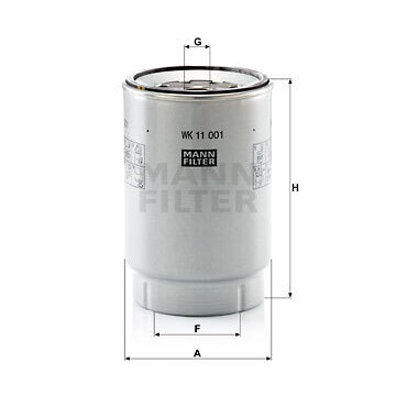 Түлшний тунгаагууртай шүүр MANN-FILTER WK 11 001 x
