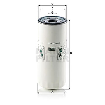 Mаслын шүүр өргөн амтай MANN-FILTER WP 11 102/3