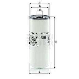 [WDK 11 102] Түлшний шүүр өндөр MANN-FILTER WDK 11 102 033.141-01
