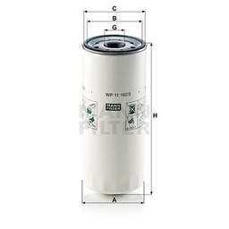 [WP 11 102/3] Mаслын шүүр өргөн амтай MANN-FILTER WP 11 102/3 033.143-01